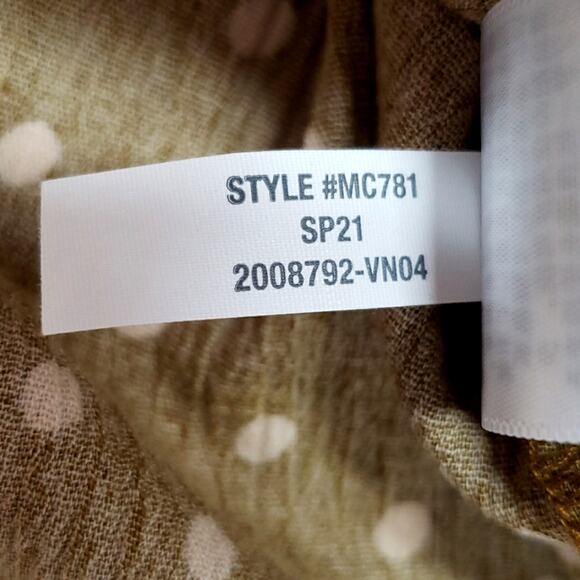 Madewell Daily Shirt in Dot Print Women's Size Small Oversized - Picture 12 of 13